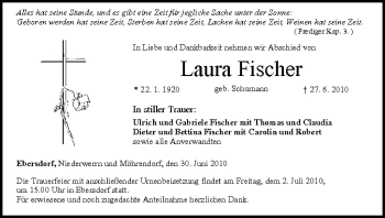 Anzeige von Laura Fischer von MGO