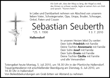 Anzeige von Sebastian Seuberth von MGO