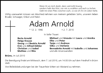 Anzeige von Adam Arnold von MGO