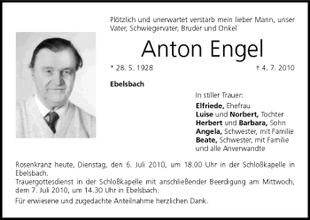 Anzeige von Anton Engel von MGO
