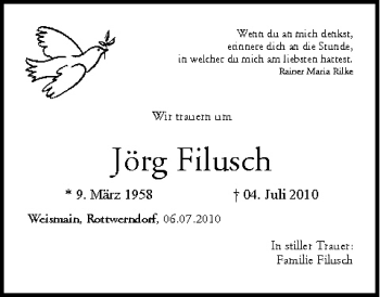Anzeige von Jörg Filusch von MGO