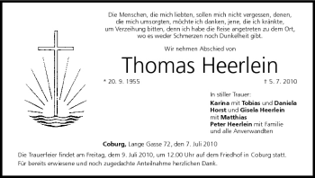 Anzeige von Thomas Heerlein von MGO
