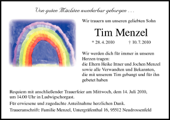 Anzeige von Tim Menzel von MGO
