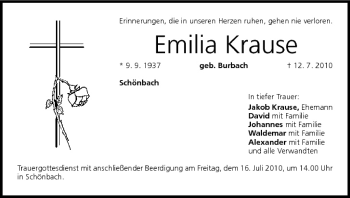 Anzeige von Emilia Krause von MGO