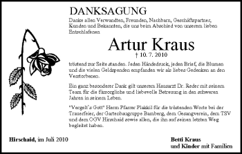 Anzeige von Artur Kraus von MGO