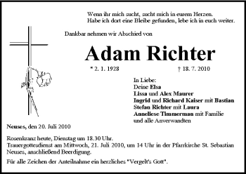 Anzeige von Adam Richter von MGO