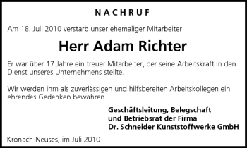 Anzeige von Adam Richter von MGO