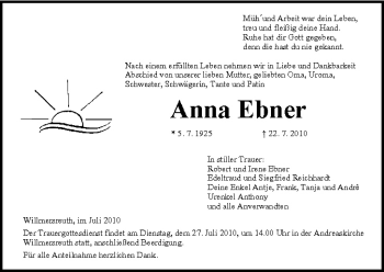Anzeige von Anna Ebner von MGO