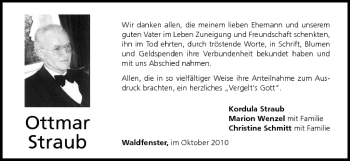 Anzeige von Ottmar Straub von MGO