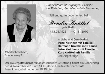 Anzeige von Rosalia Knüttel von MGO
