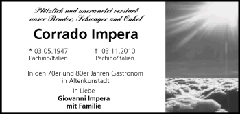 Anzeige von Corrado lmpera von MGO