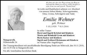 Anzeige von Emilie Wehner von MGO