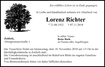 Anzeige von Lorenz Richter von MGO