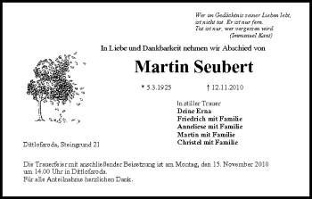 Anzeige von Martin Seubert von MGO