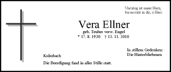 Anzeige von Vera Ellner von MGO