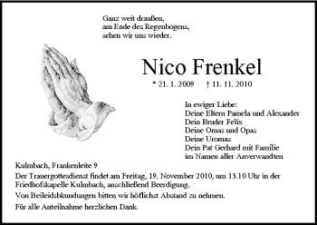 Anzeige von Nico Frenkel von MGO