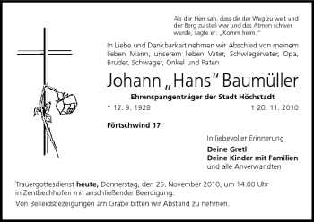 Anzeige von Johann Baumüller von MGO