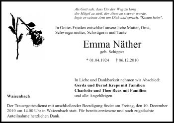 Anzeige von Emma Näther von MGO