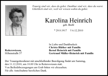 Anzeige von Karolina Heinrich von MGO