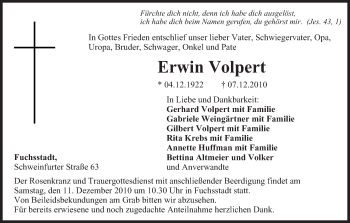 Anzeige von Erwin Volpert von MGO