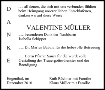 Anzeige von Valentine Müller von MGO