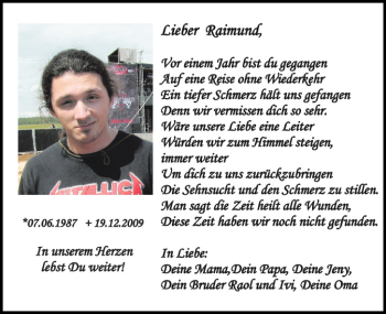 Anzeige von Raimund  von MGO