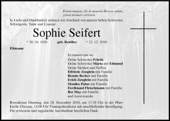 Anzeige von Sophie Seifert von MGO