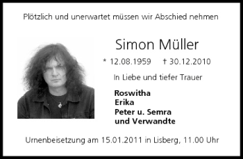 Anzeige von Simon Müller von MGO
