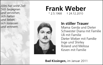 Anzeige von Frank Weber von MGO