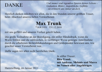 Anzeige von Max Trunk von MGO