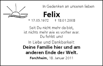 Anzeige von Felix Prechtel von MGO