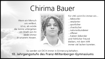Anzeige von Chirima Bauer von MGO