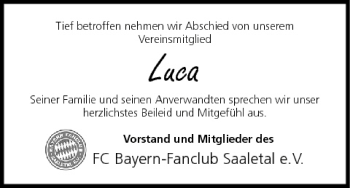 Anzeige von Luca e von MGO