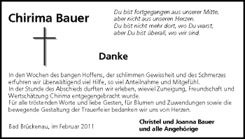 Anzeige von Chirima Bauer von MGO