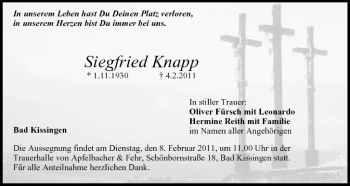 Anzeige von Siegfried Knapp von MGO