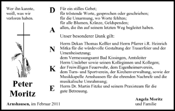 Anzeige von Peter Moritz von MGO