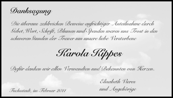 Anzeige von Karola Kippes von MGO