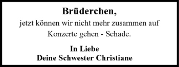 Anzeige von Brüderchen  von MGO