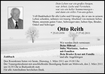 Anzeige von Otto Reith von MGO
