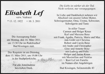 Anzeige von Elisabeth Lef von MGO