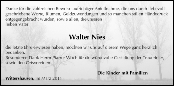 Anzeige von Walter Nies von MGO