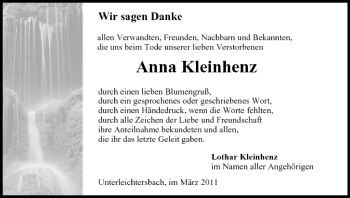Anzeige von Anna Kleinhenz von MGO