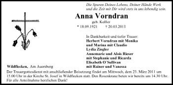 Anzeige von Anna Vorndran von MGO