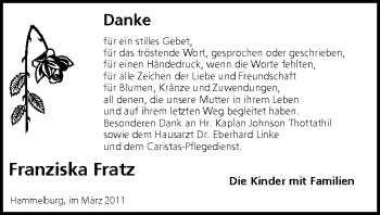 Anzeige von Franziska Fratz von MGO