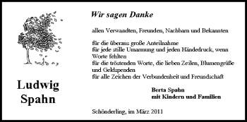 Anzeige von Ludwig Spahn von MGO