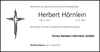 Anzeige von Herbert Hörnlein von MGO