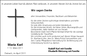 Anzeige von Maria Karl von MGO