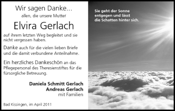 Anzeige von Elvira Gerlach von MGO