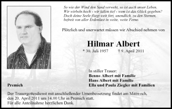 Anzeige von Hilmar Albert von MGO