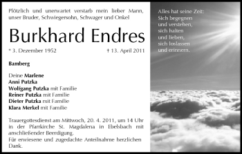 Anzeige von Burkhard Endres von MGO